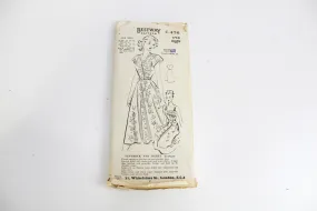 1940s Sun Dress and Jacket Sewing Pattern Bestway C476, Bust 36,