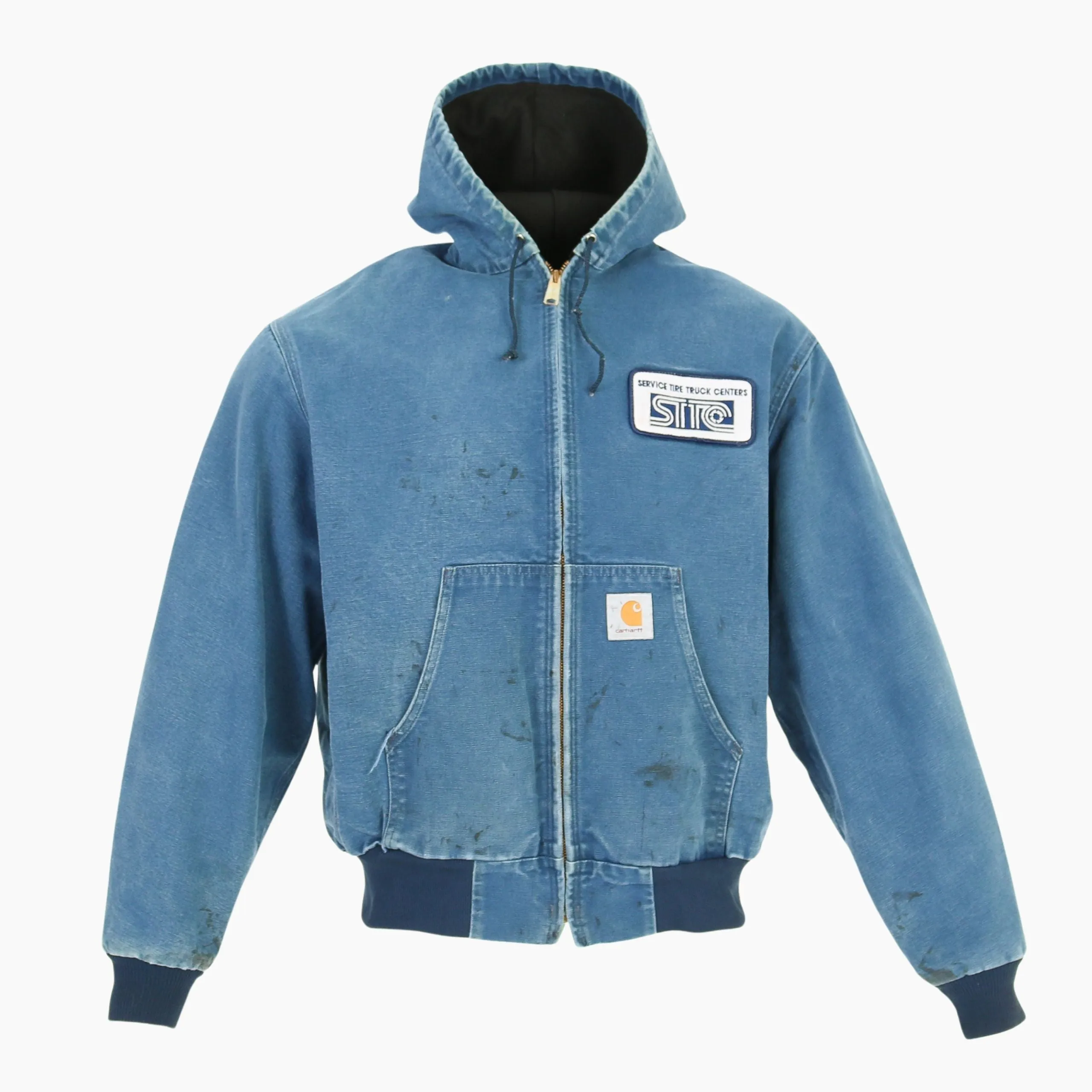 Active Hooded Jacket - Washed Blue