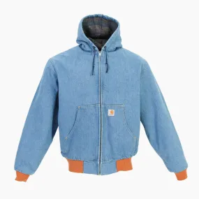 Active Hooded Jacket - Washed Denim