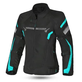 BELA - Highland Lady Motorcycle Jacket - Black Turquoise