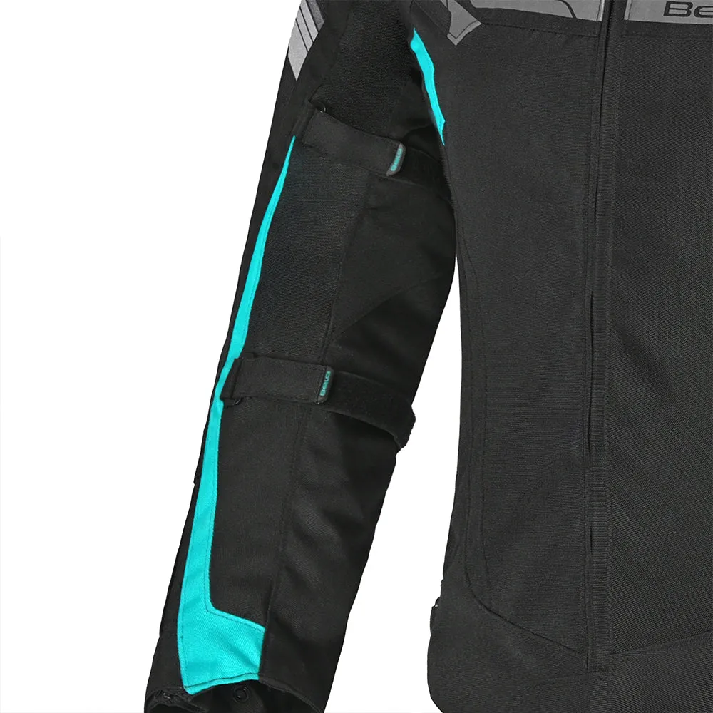 BELA - Highland Lady Motorcycle Jacket - Black Turquoise