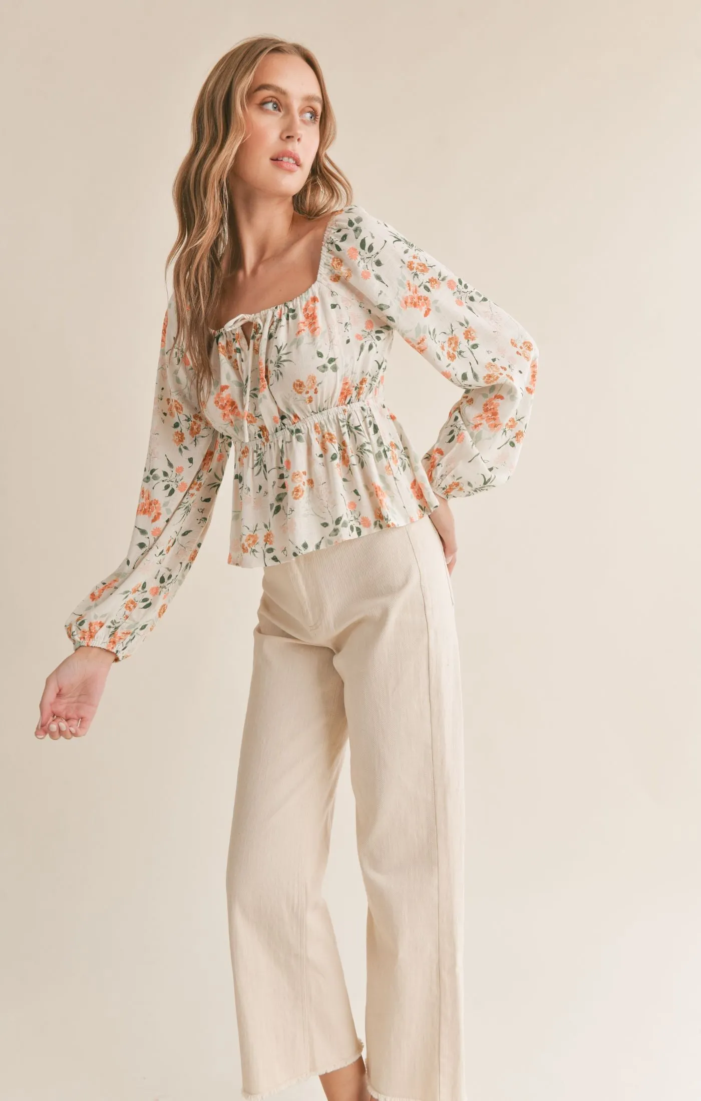 Bloom Brigade Peplum Top