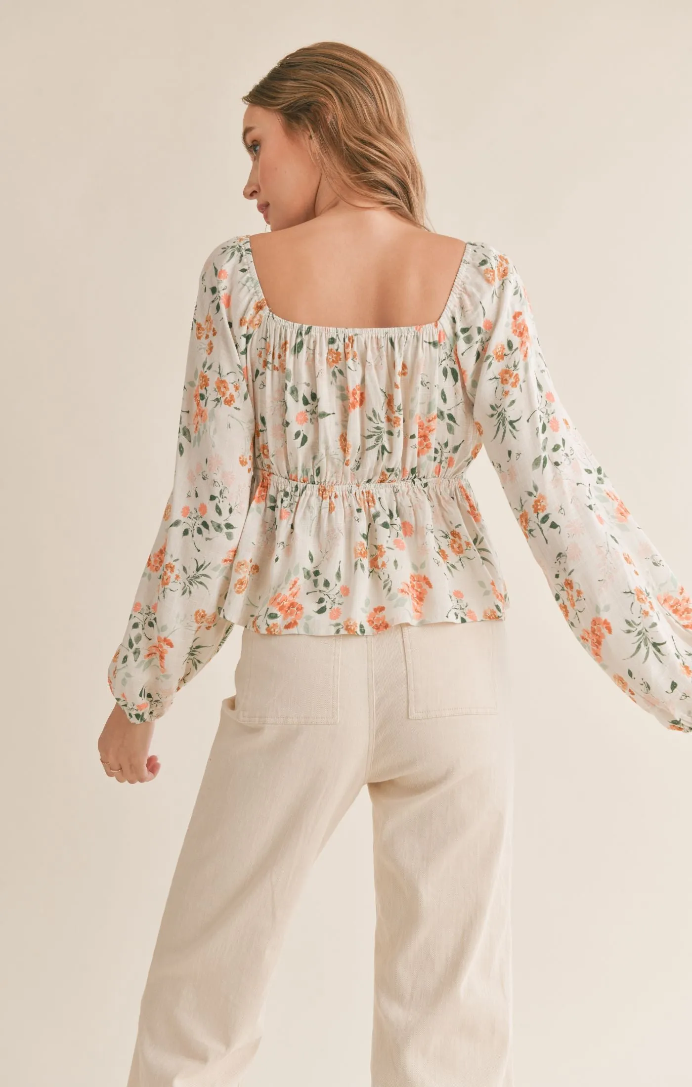 Bloom Brigade Peplum Top