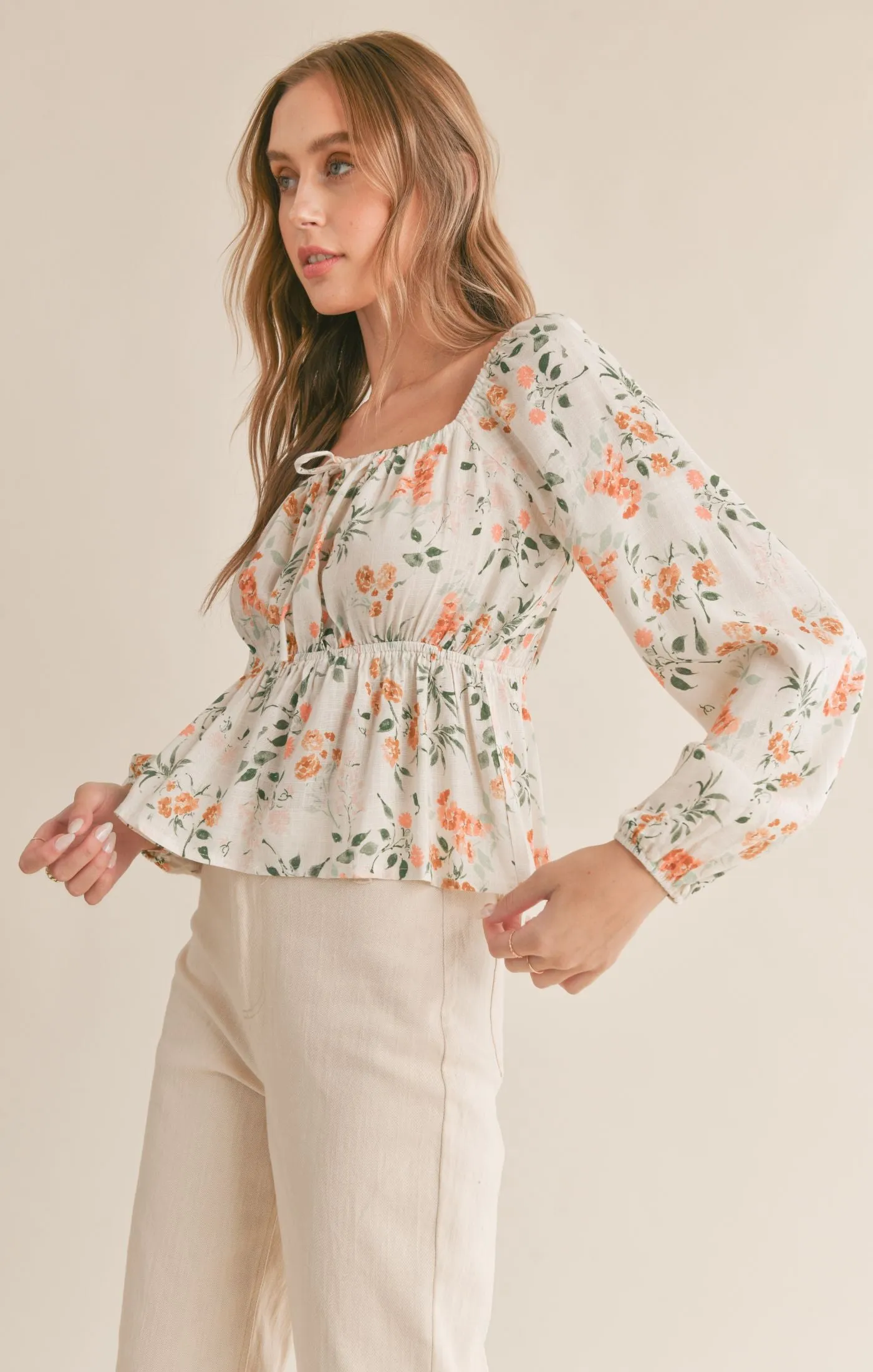 Bloom Brigade Peplum Top