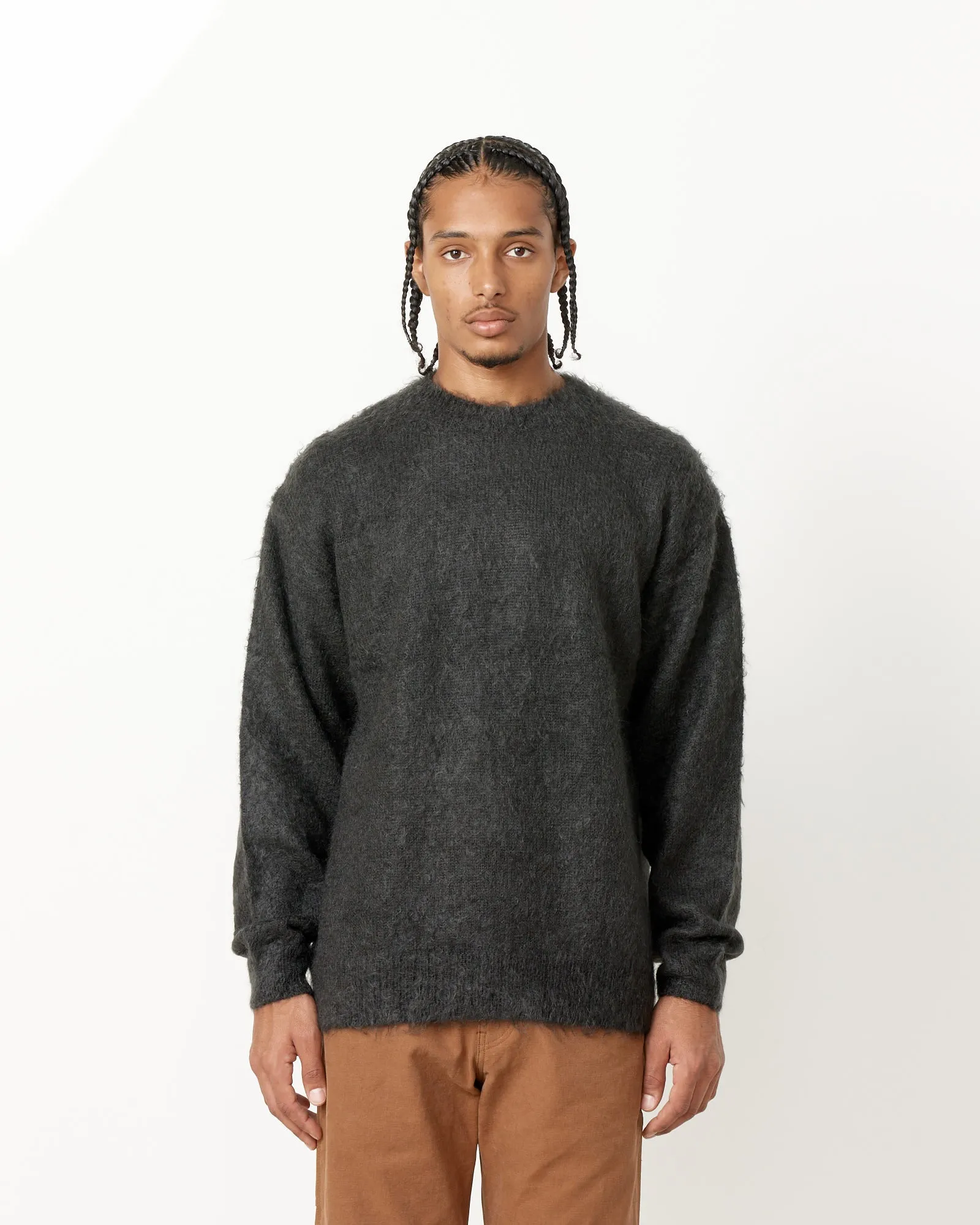 Brushed Mohair Knit Pullover