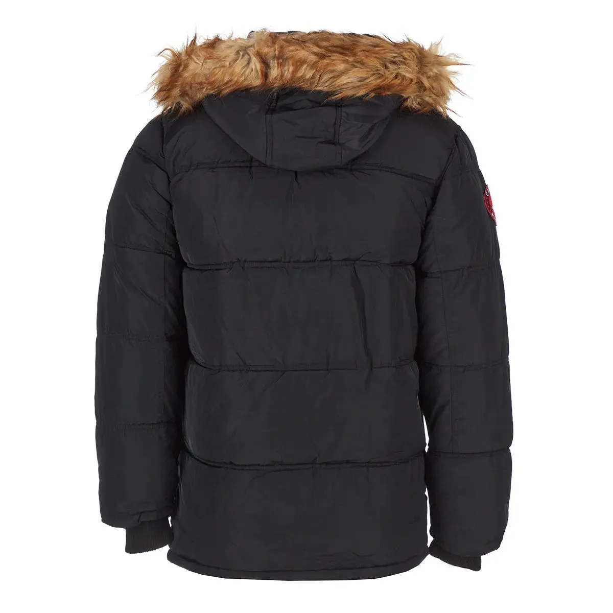 Canada Weather Gear Men's Fur Hooded Puffer Jacket