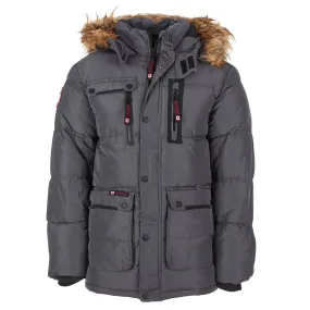 Canada Weather Gear Men's Fur Hooded Puffer Jacket