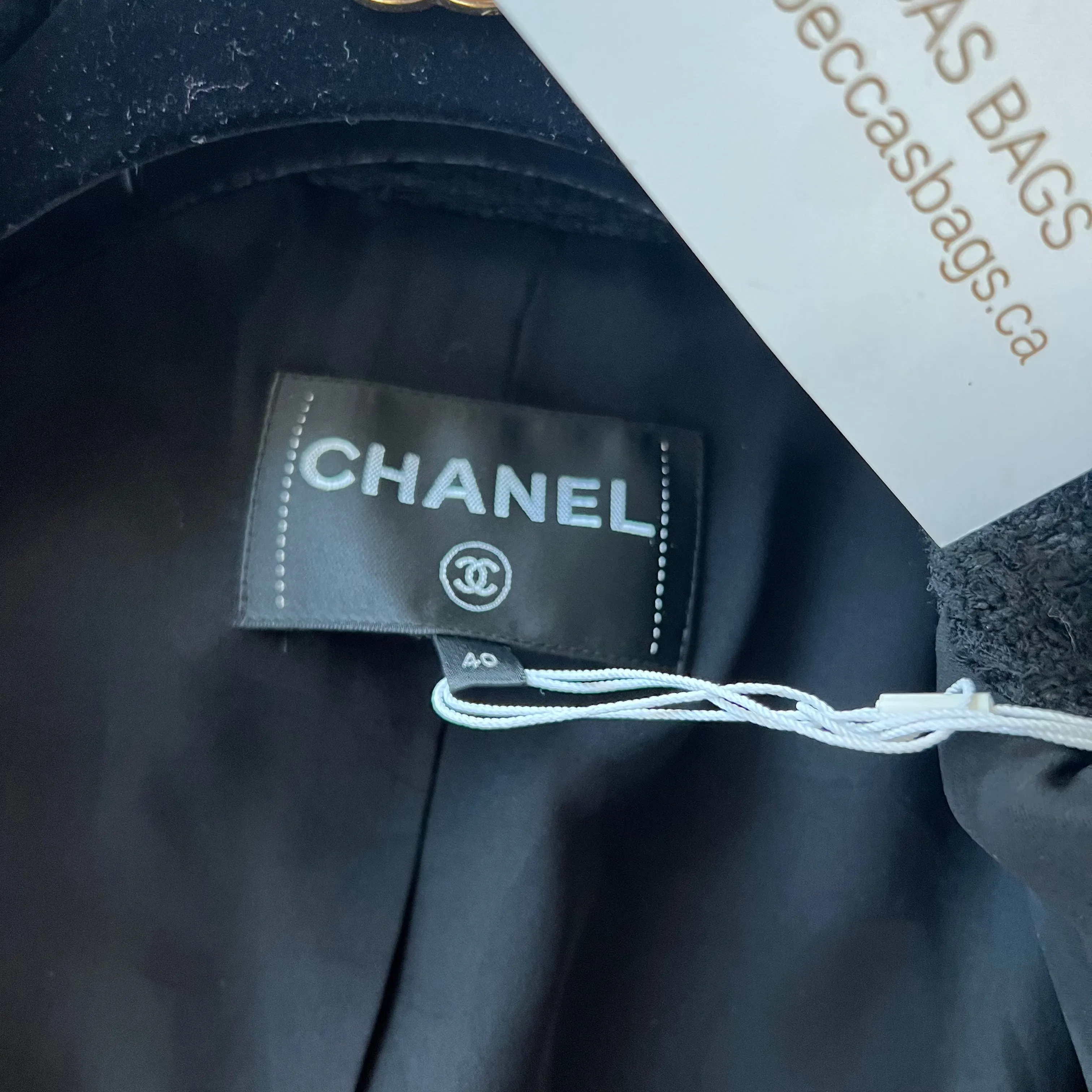 Chanel Black Tweed 21C Jacket