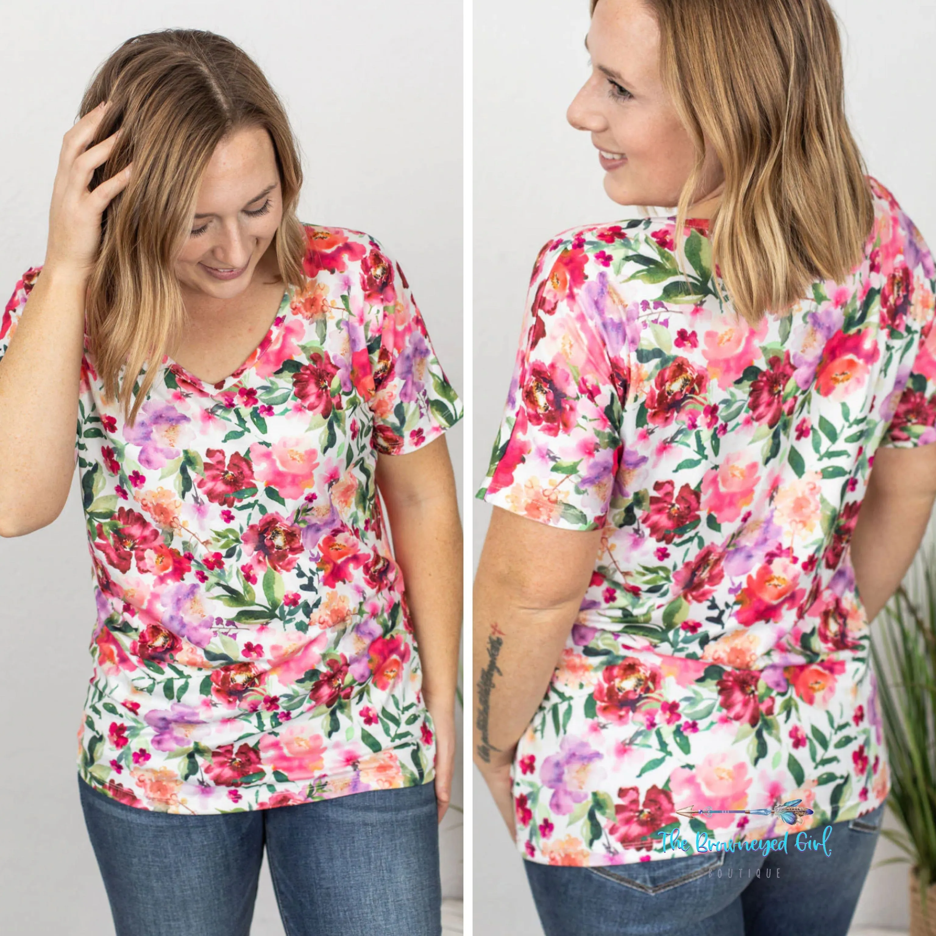 Chole Cozy Bright Floral Tee