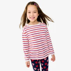 Clearance long sleeve legging tee in stripe