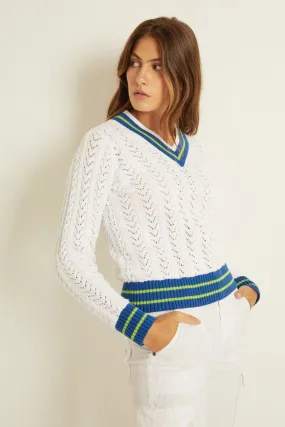 Coco Shrunken Tennis Pullover