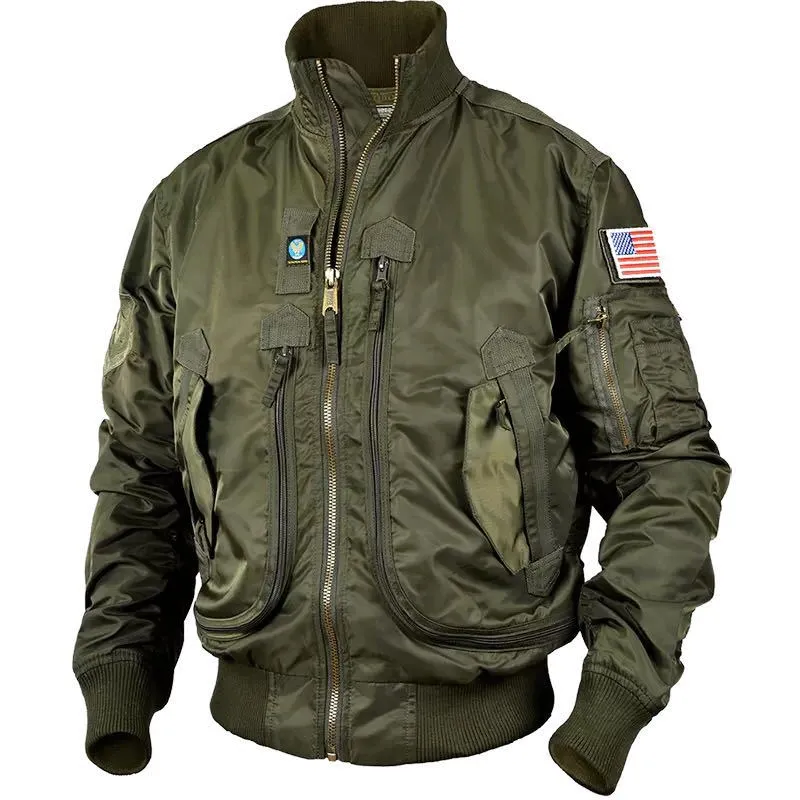 Cool Stand Collar Flight Men's Jacket