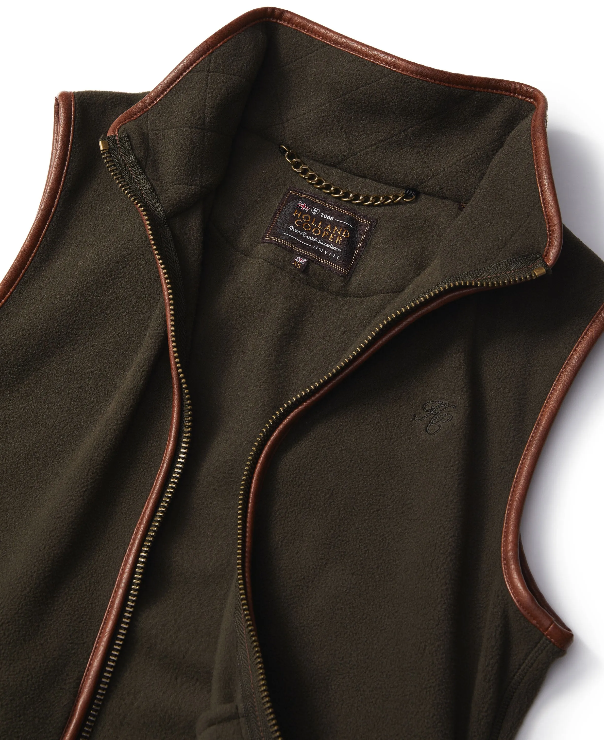 Country Fleece Gilet - Khaki