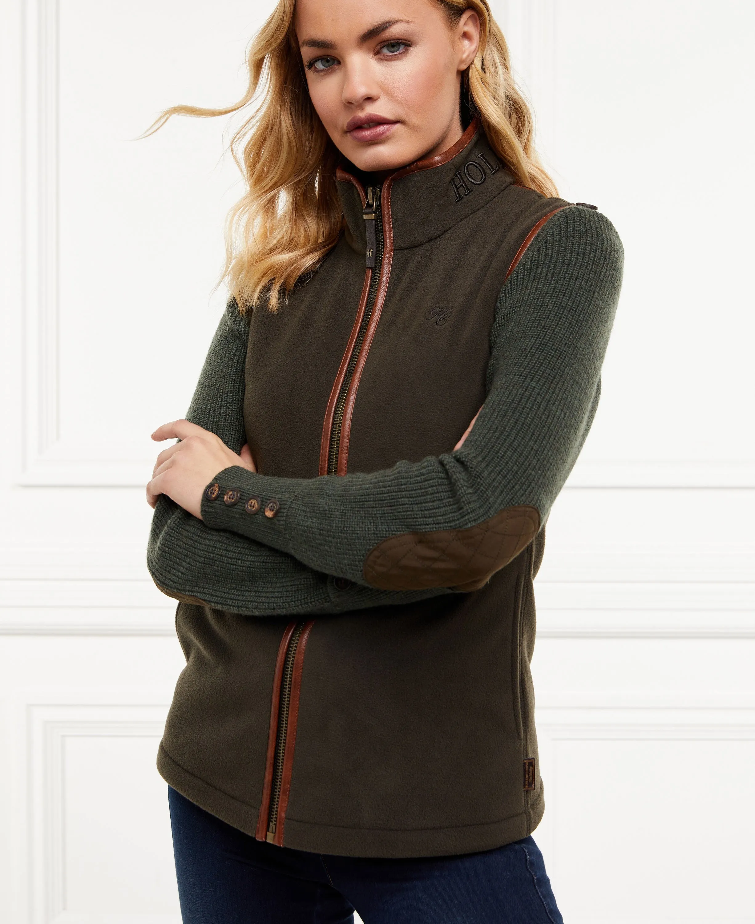 Country Fleece Gilet - Khaki