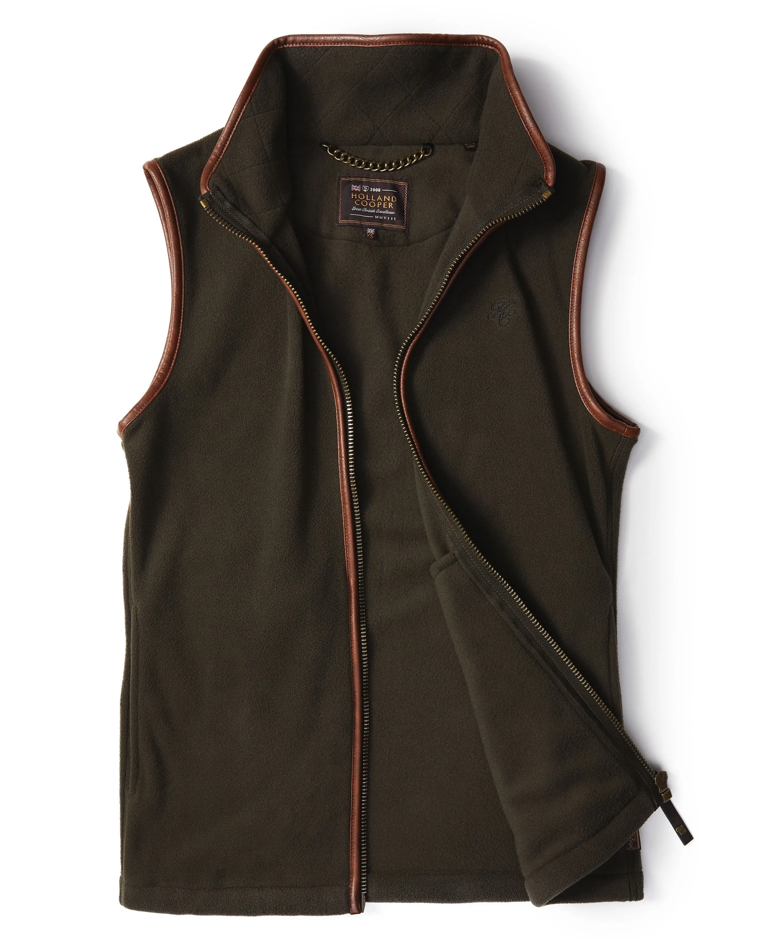 Country Fleece Gilet - Khaki