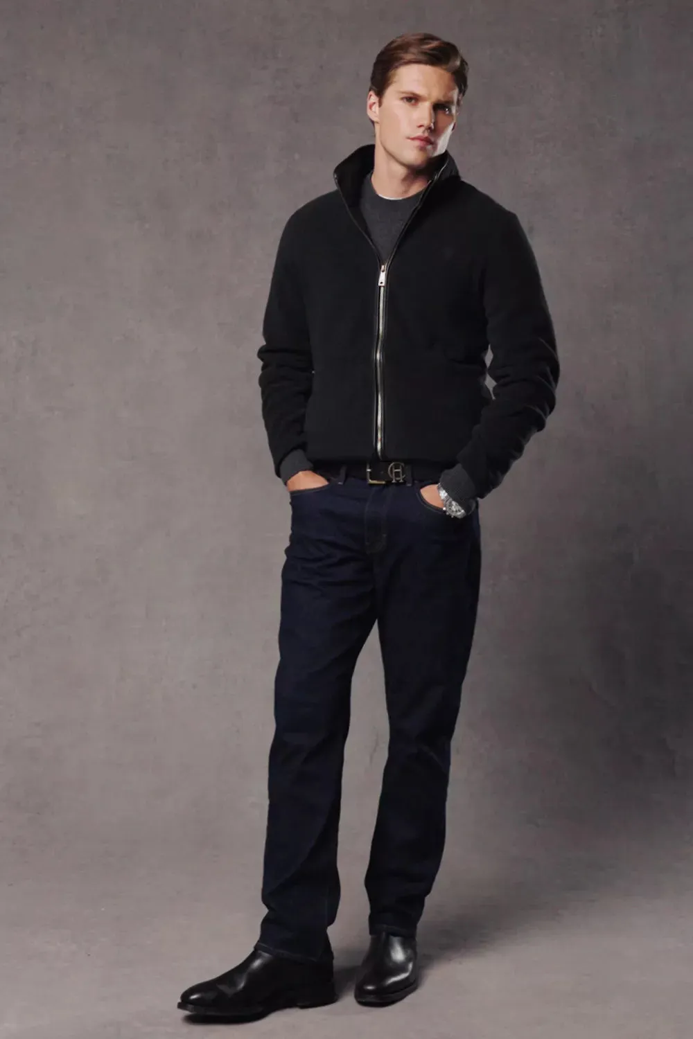 Country Fleece Jacket (Black)