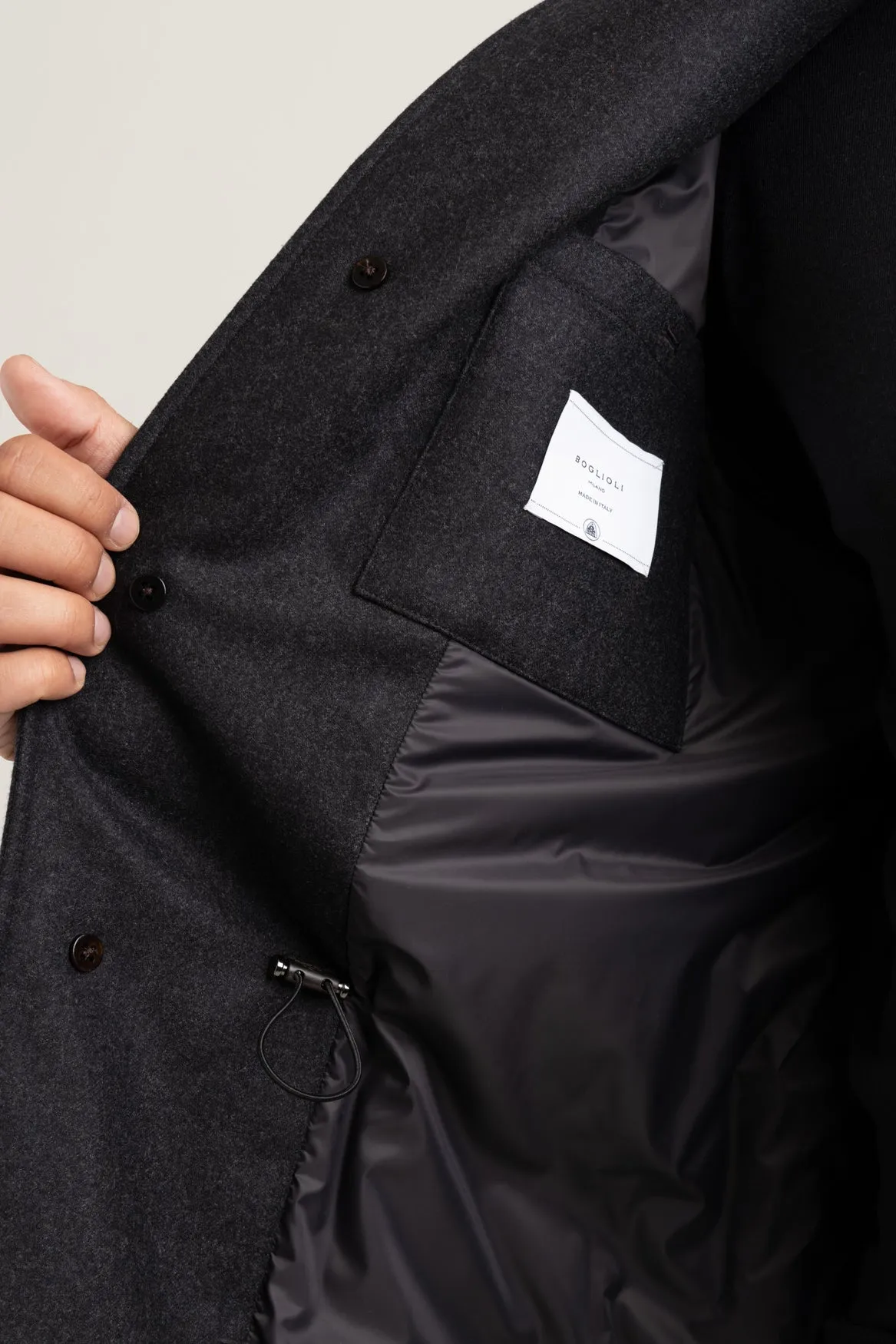 Dark Grey Wool Field Jacket