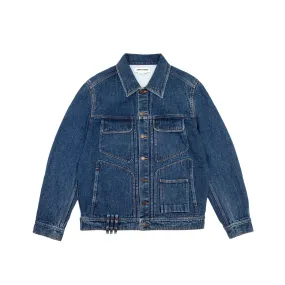 Dhruv Kapoor Mens Embroidered Denim Jacket