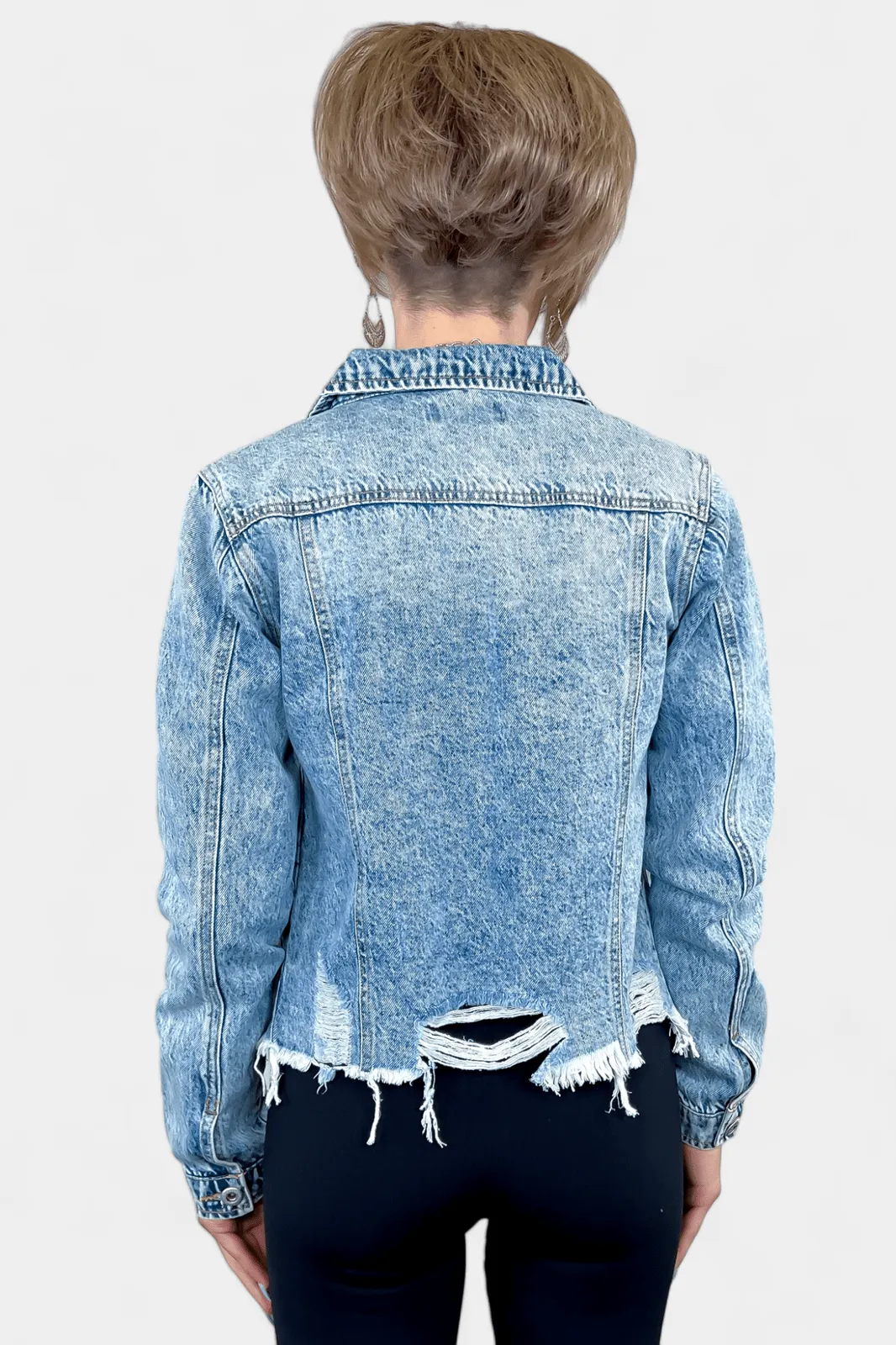 Distressed Denim Jacket