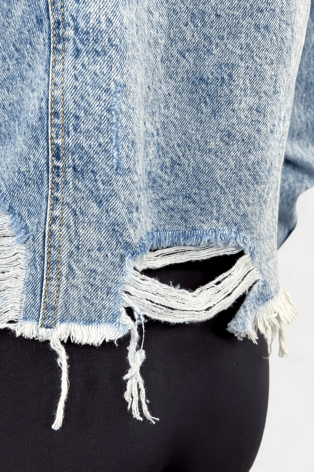 Distressed Denim Jacket