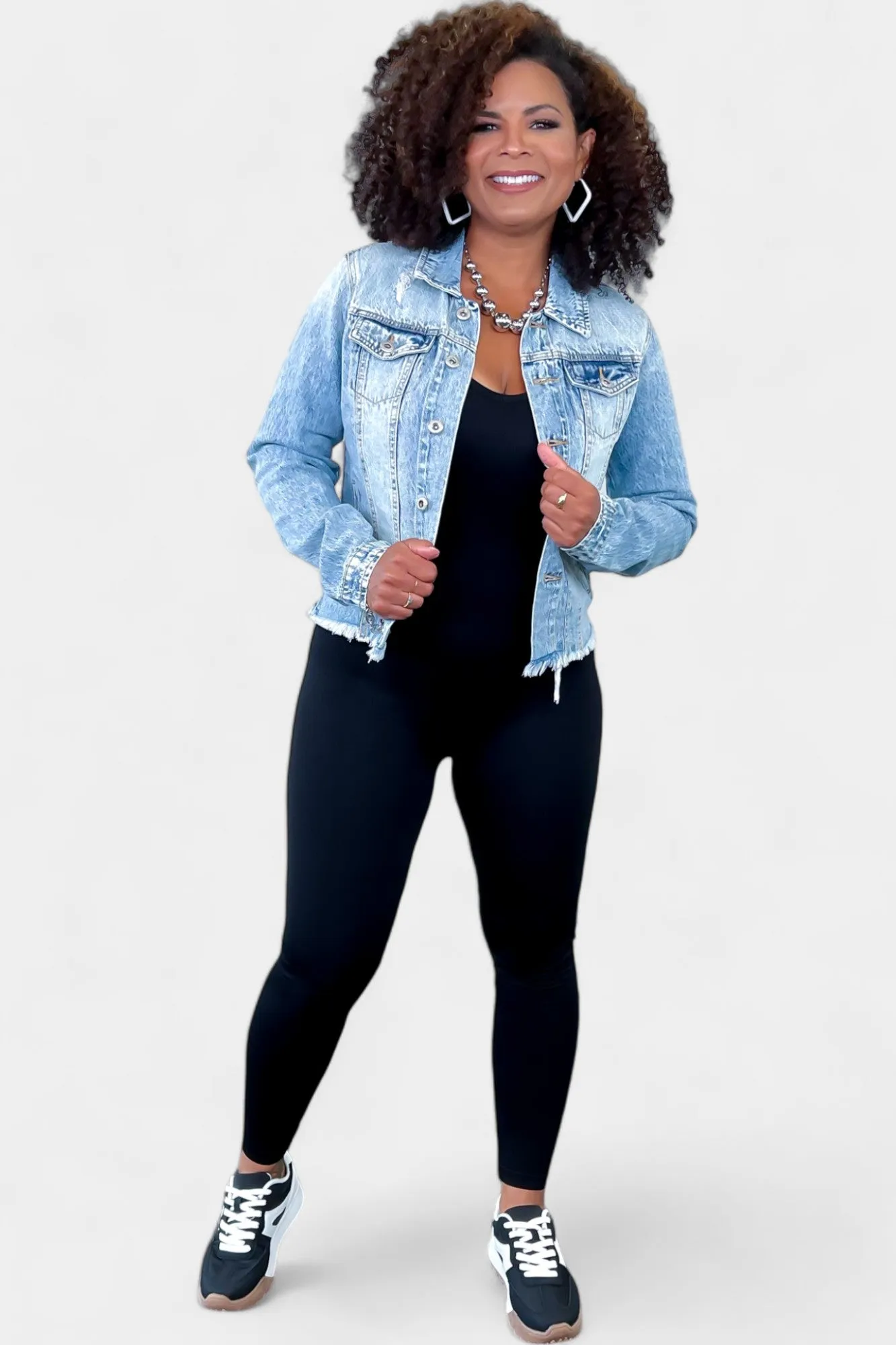 Distressed Denim Jacket