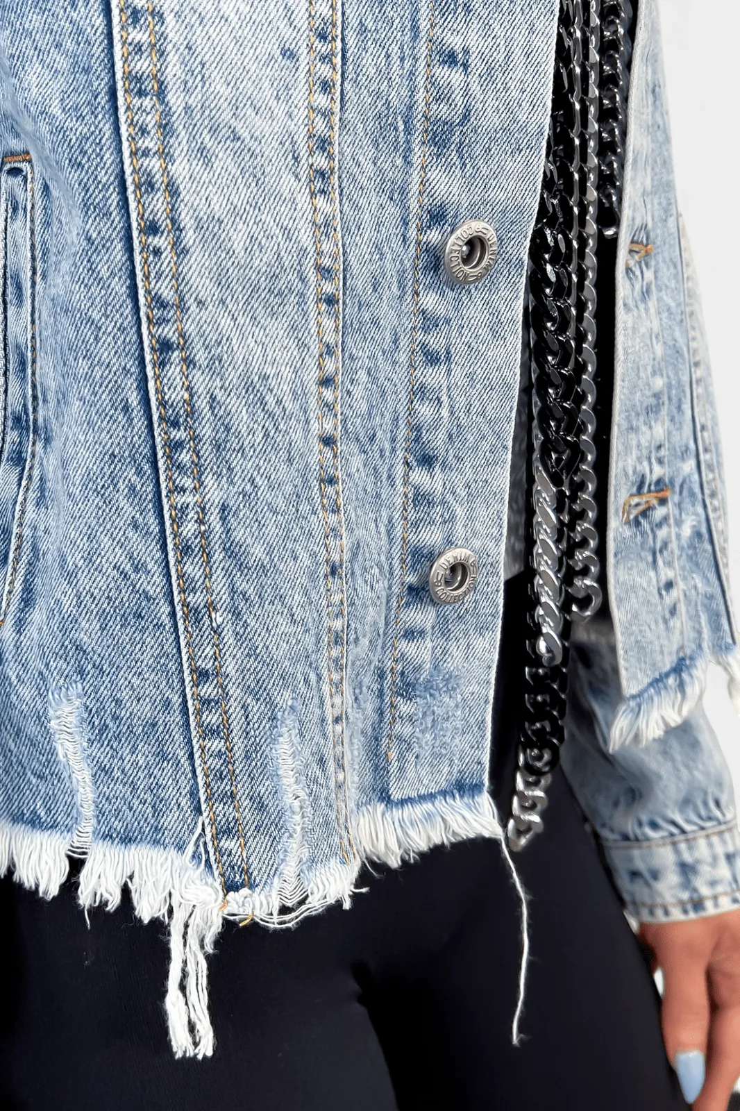 Distressed Denim Jacket