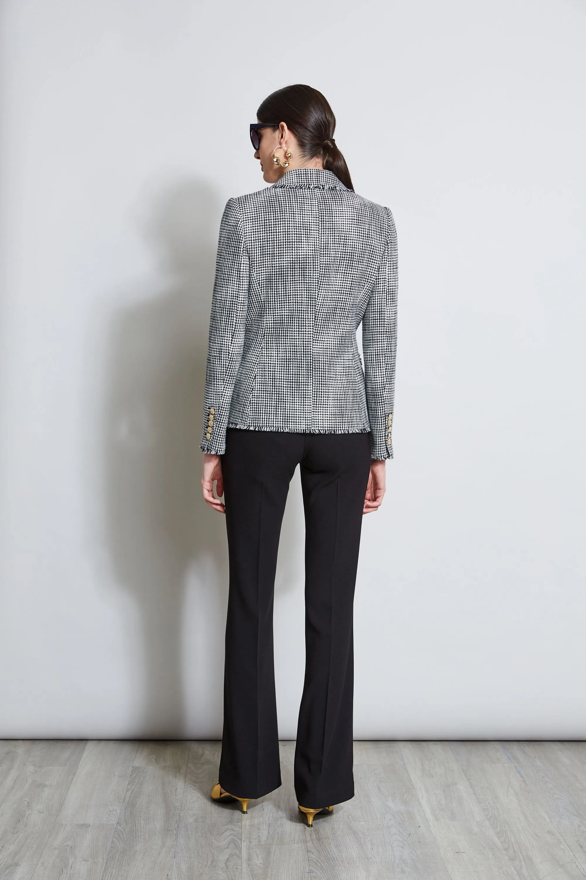 Double Breasted Tweed Blazer