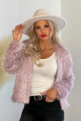 Electric Nights Faux Fur Jacket : Lilac