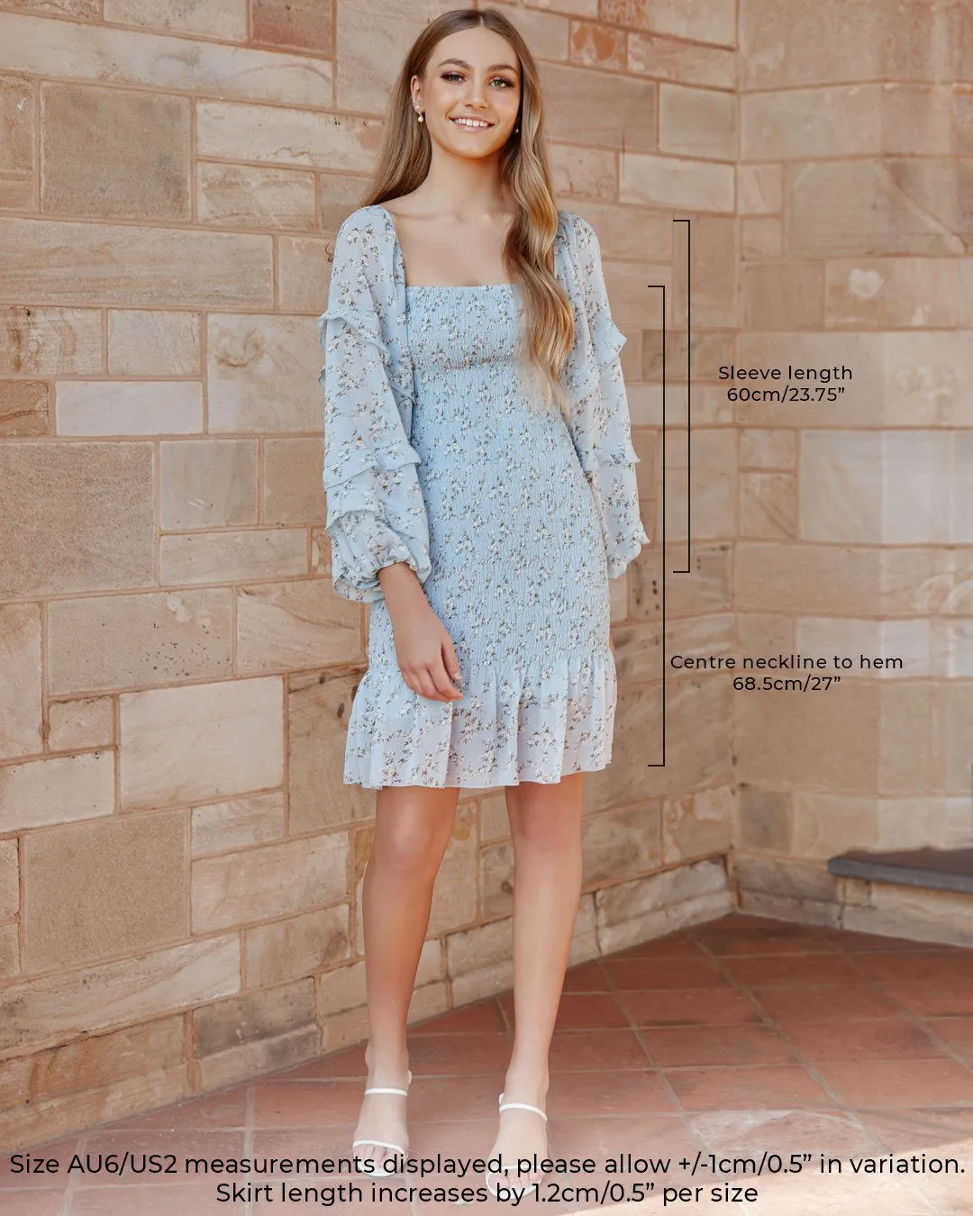 Elena Dress - Baby Blue