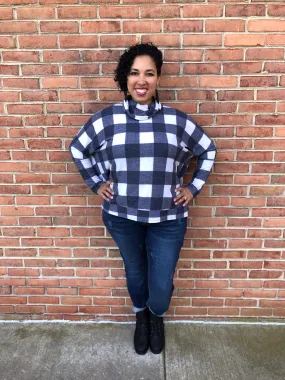 #F71 Outdoorsy Plaid Oversize Tunic