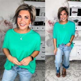 Feeling Free Tunic Top - Emerald