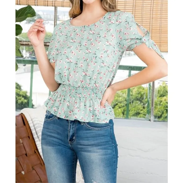 Floral Peplum Top