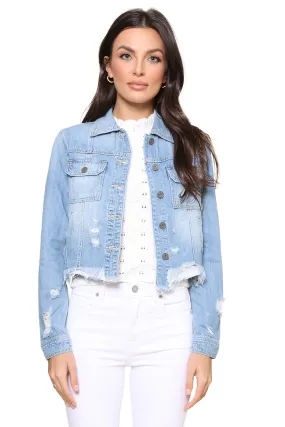 Frayed Denim Jacket