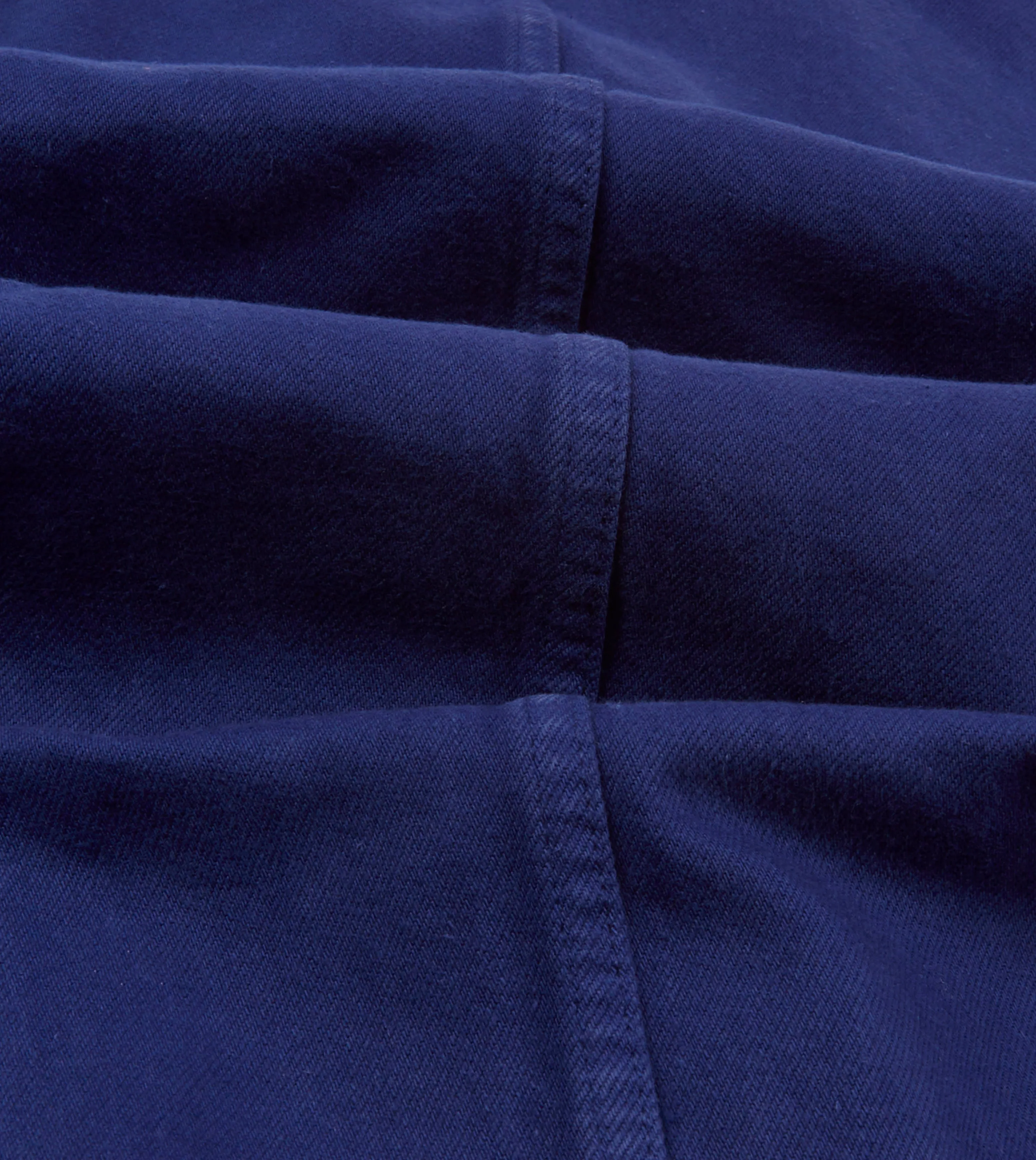 French Blue Cotton Twill Five-Pocket Artists Chore Jacket