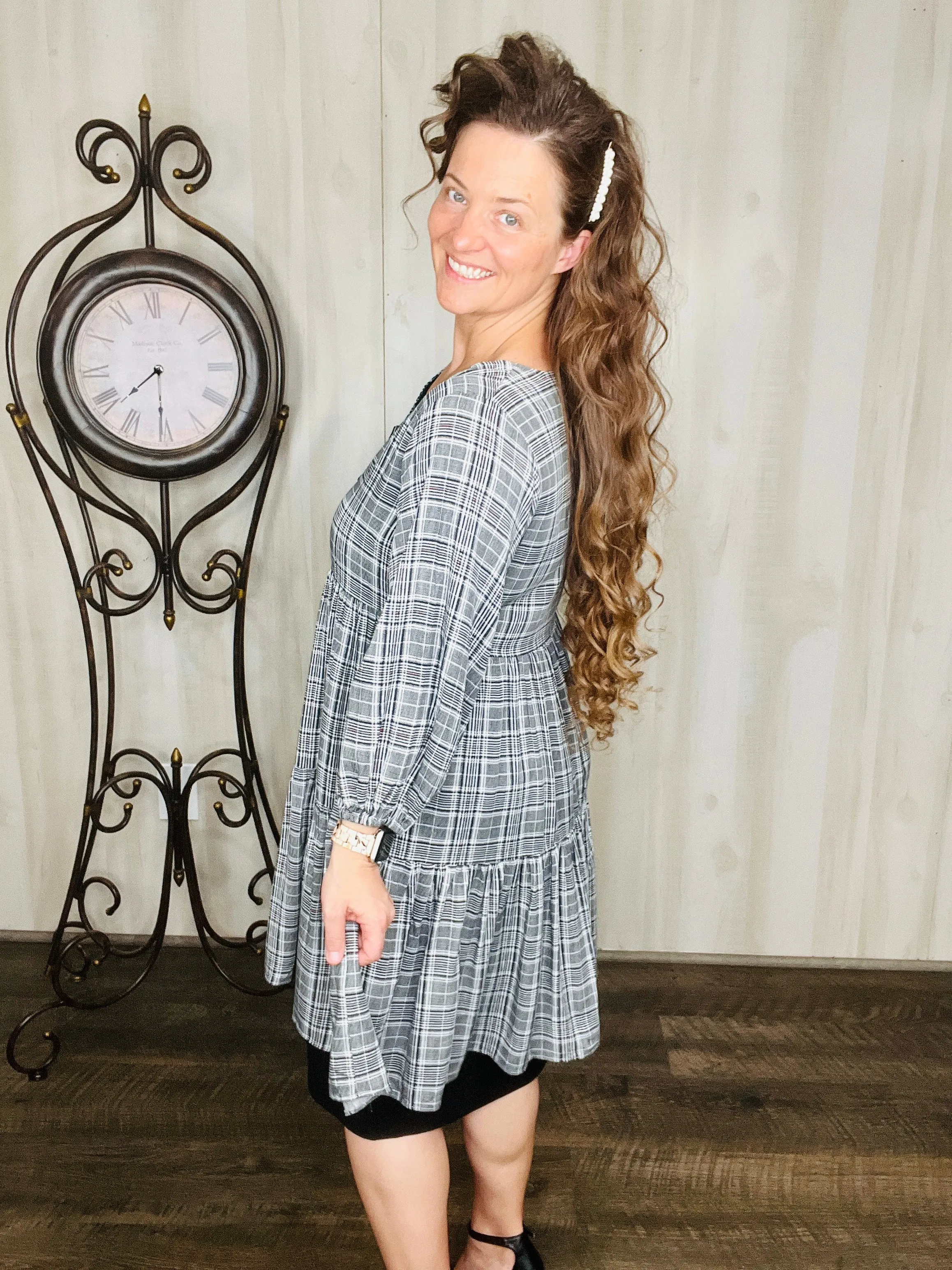 Glad About Plaid Tunic