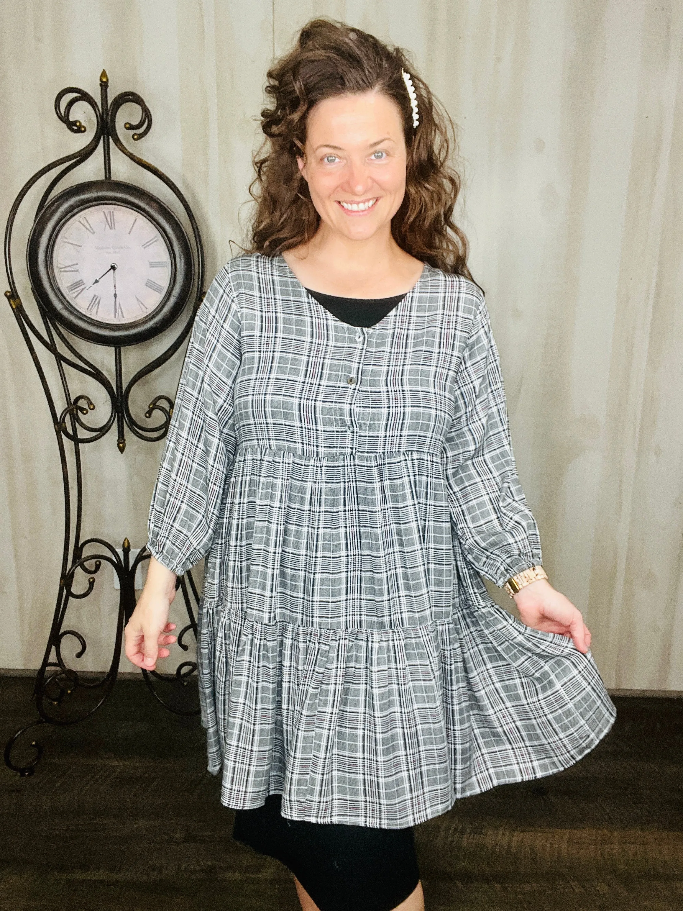 Glad About Plaid Tunic