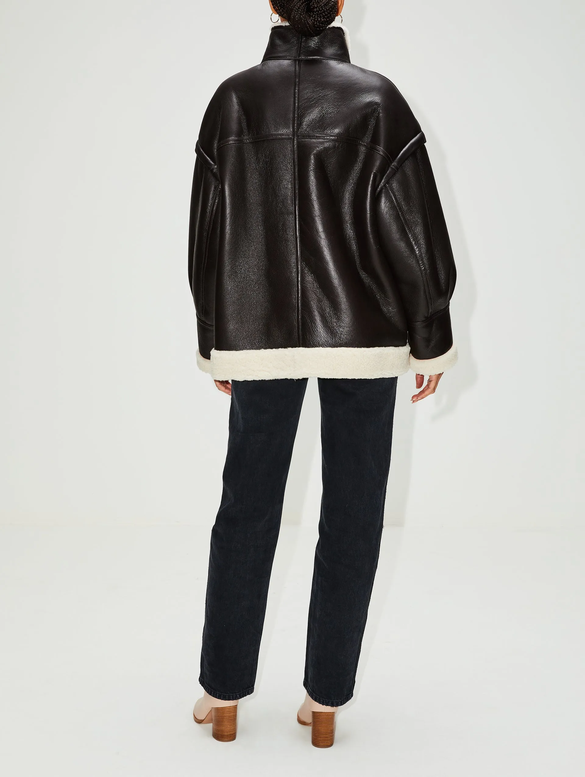 Halterneck Shearling Jacket