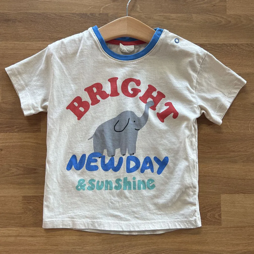 H&M Elephant SS Tee - 2T