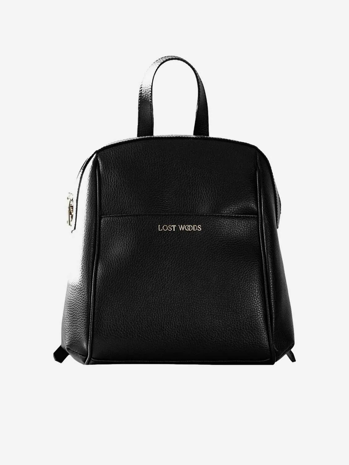 Hazel MIRUM Leather Vegan Backpack | Black & Silver