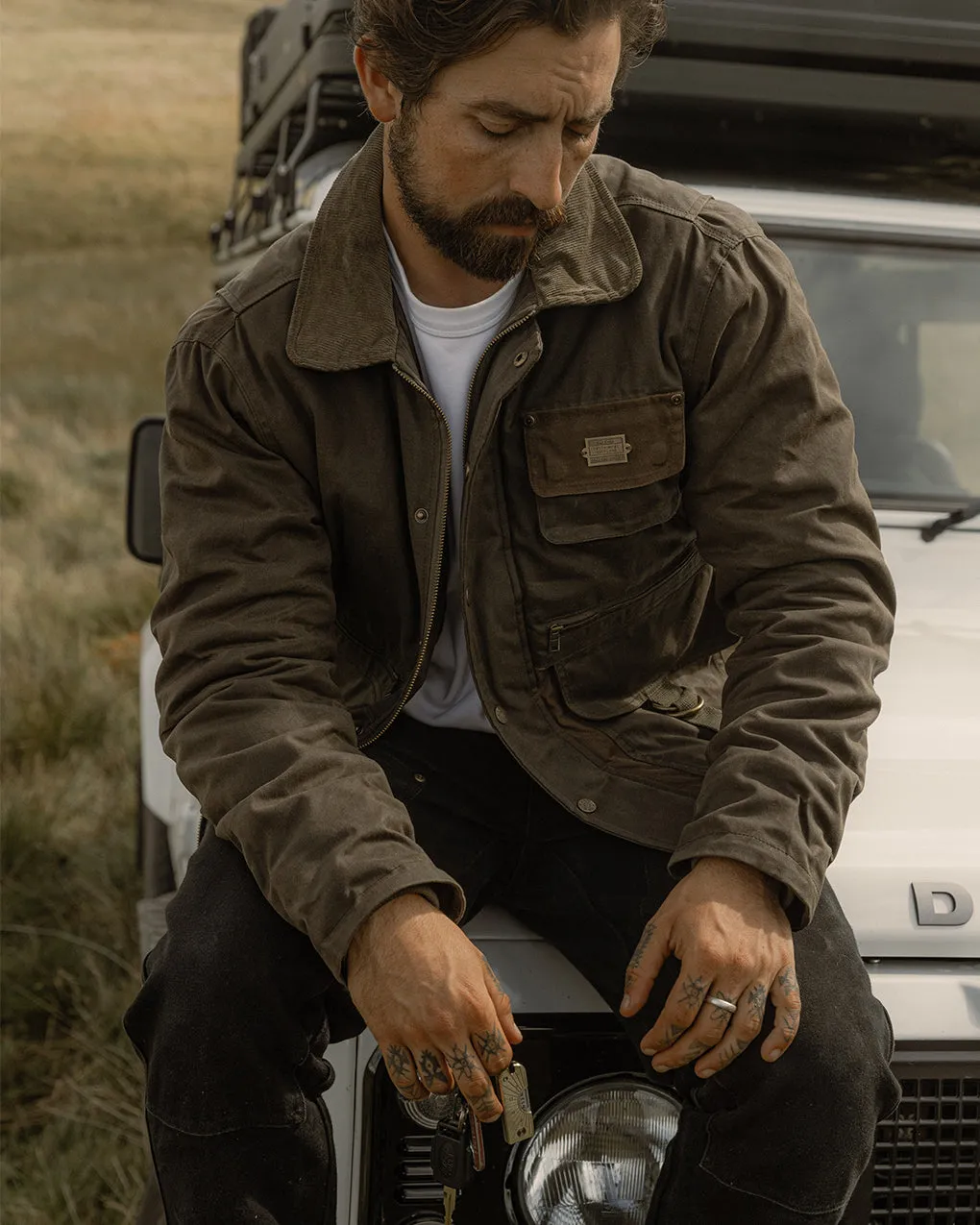 Olive Overland Drivers Jacket - Functional and Stylish