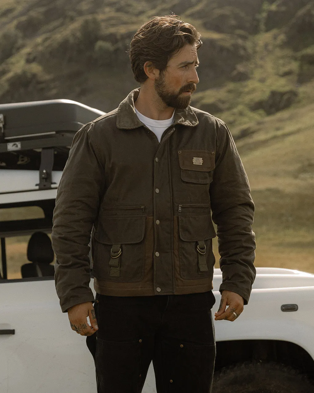 Olive Overland Drivers Jacket - Functional and Stylish