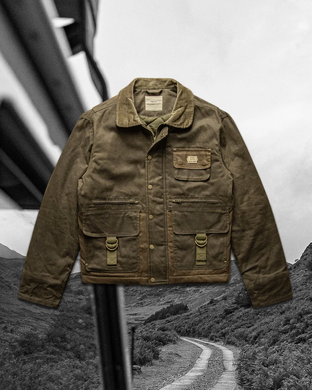 Olive Overland Drivers Jacket - Functional and Stylish