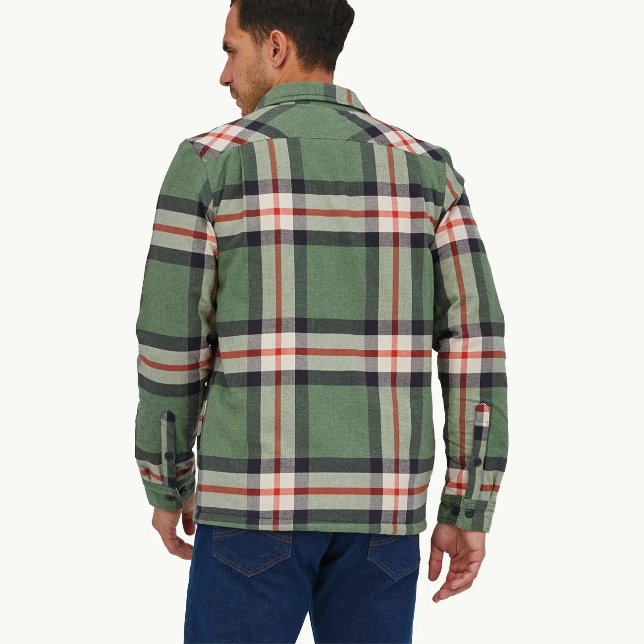 INSULATED ORGANIC COTTON MW FJORD FLANNEL SHIRT HEMLOCK GREEN