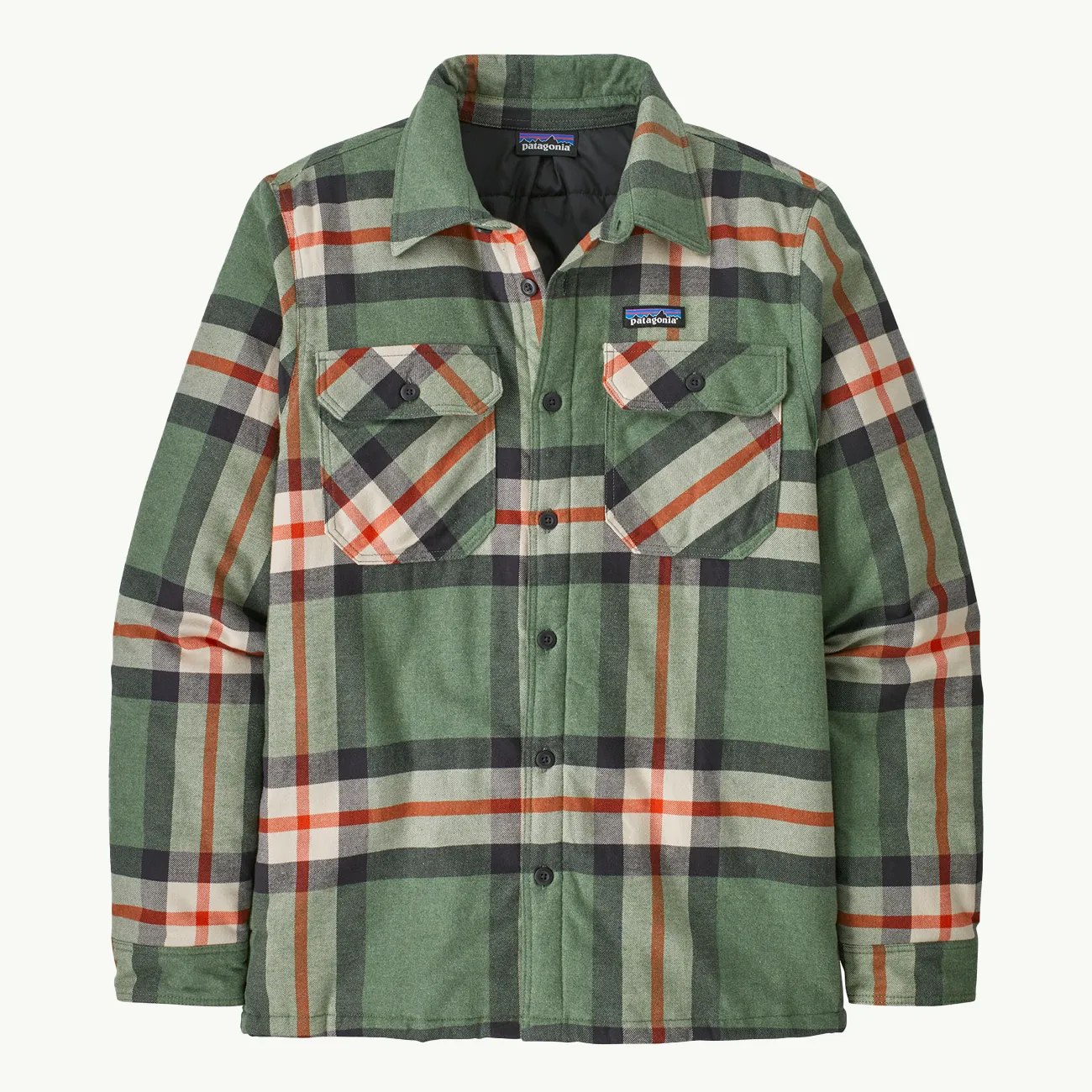 INSULATED ORGANIC COTTON MW FJORD FLANNEL SHIRT HEMLOCK GREEN