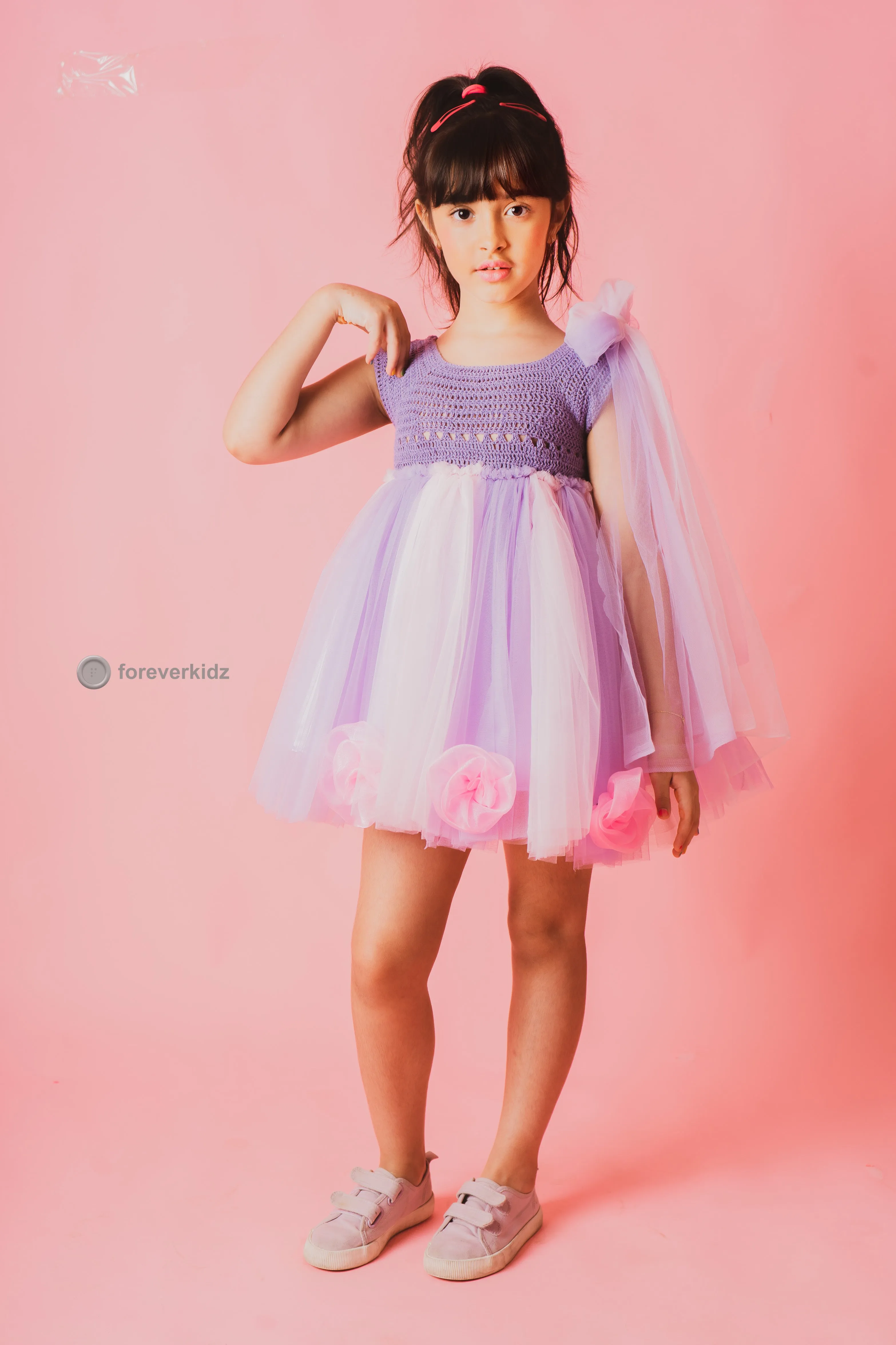 Lavender Crochet Tutu Dress