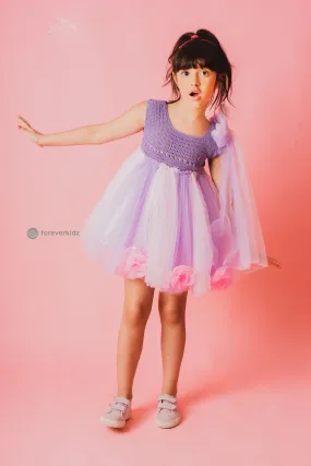 Lavender Crochet Tutu Dress