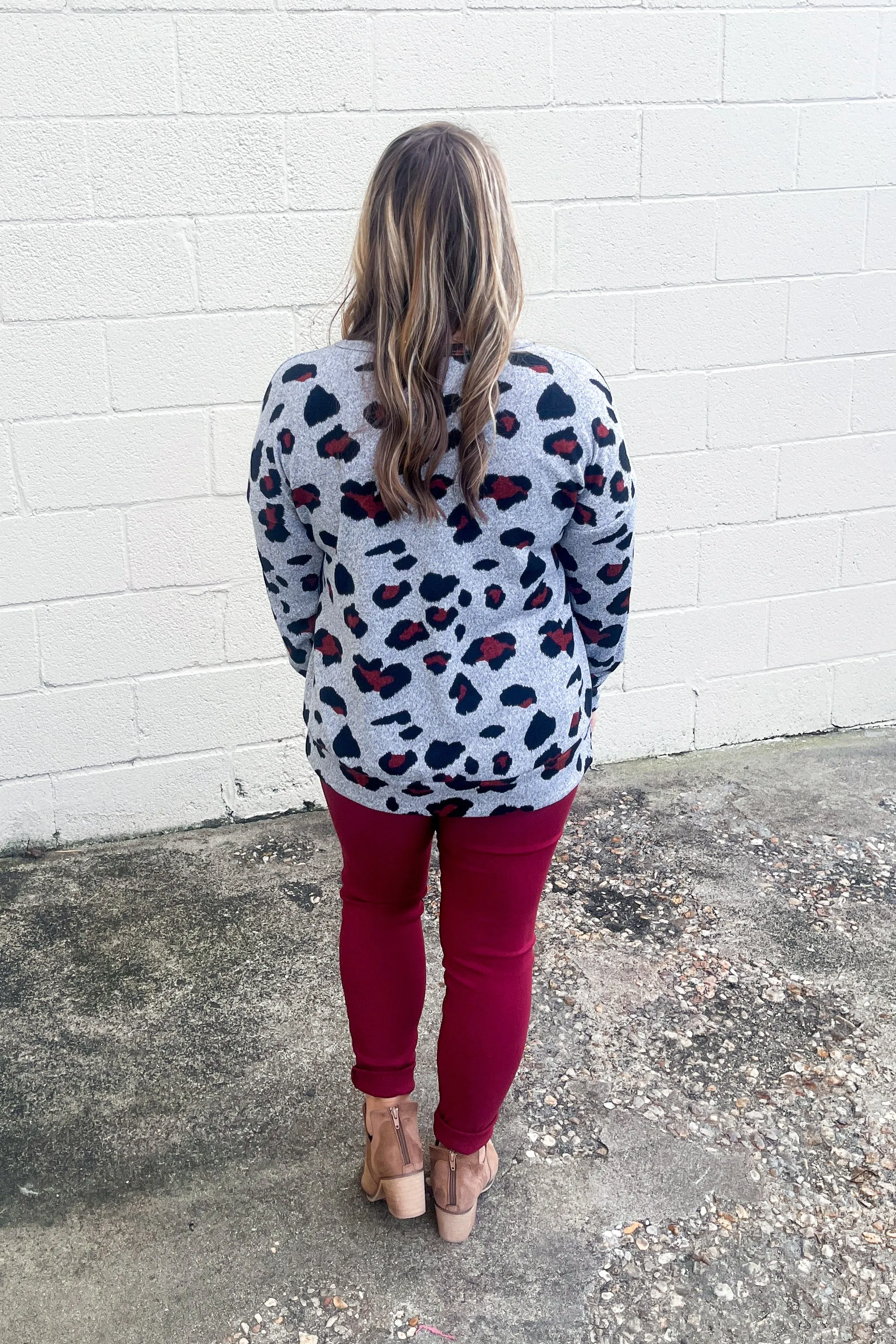 Leopard Girl Pullover Top