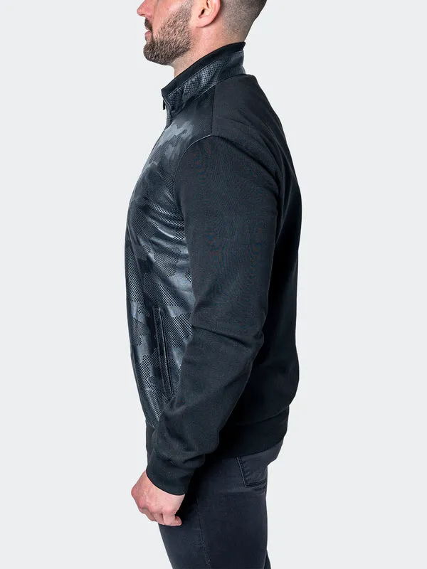 Maceoo Jacket | LEATHER MAP BLACK