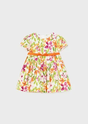 Mayoral Baby Girl Satin Printed Dress