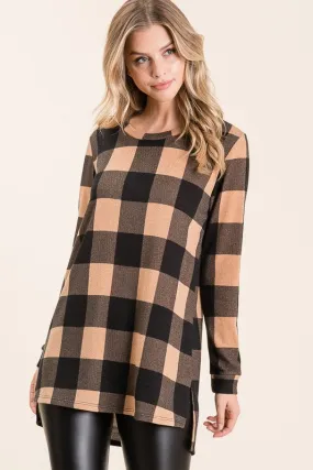 Megan Checkered Tunic